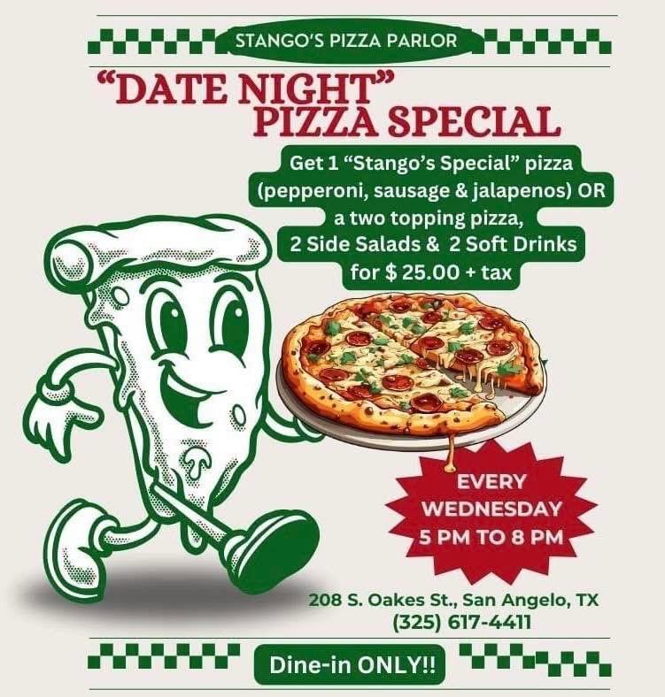 Stango's Pizza Parlor Menu image 3